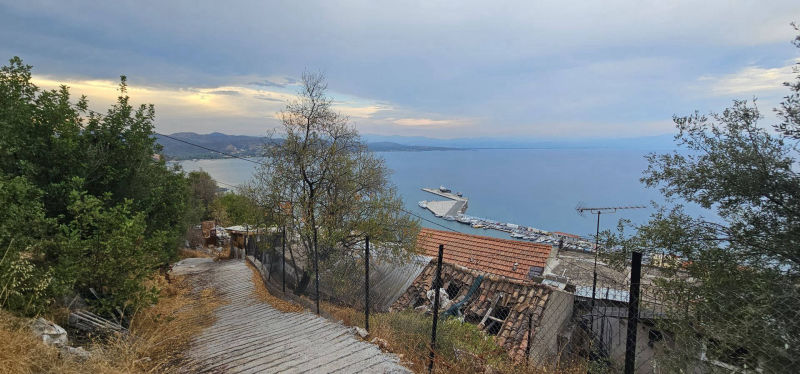Sea view land plot hillside in Gythio - GrGY766