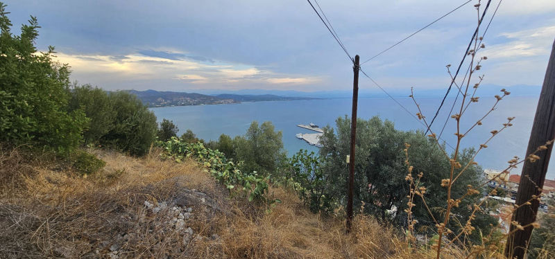Sea view land plot hillside in Gythio - GrGY766