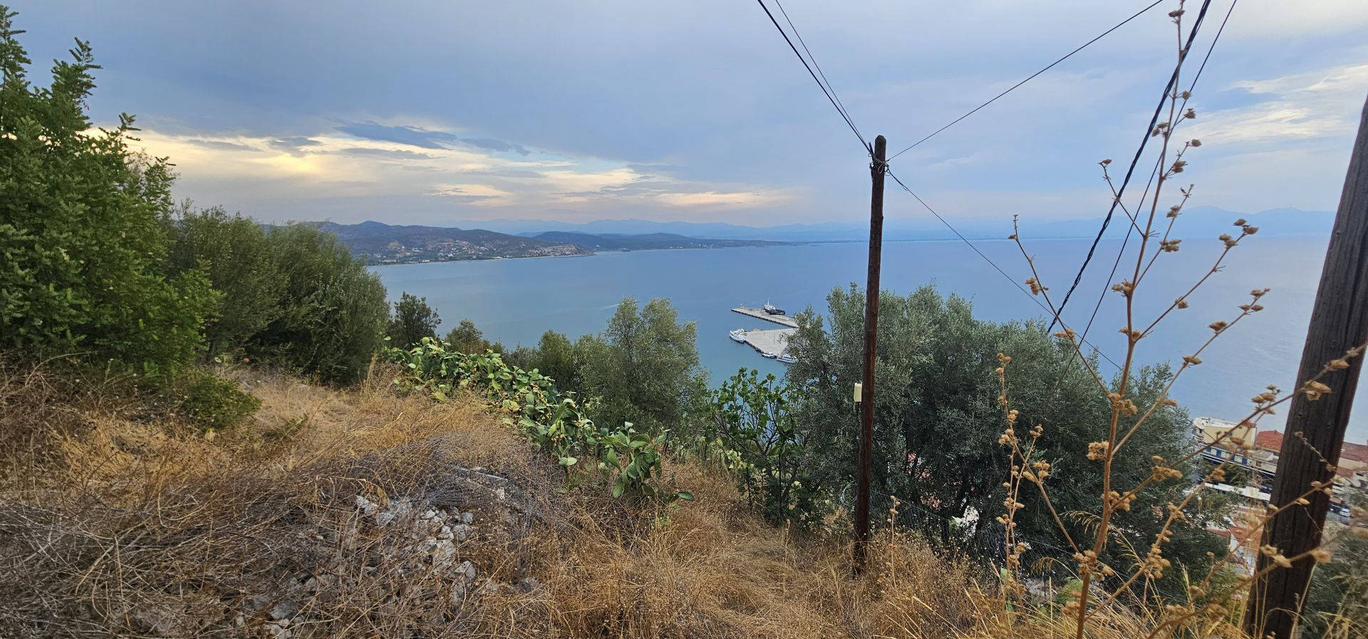 Sea view land plot hillside in Gythio - GrGY766
