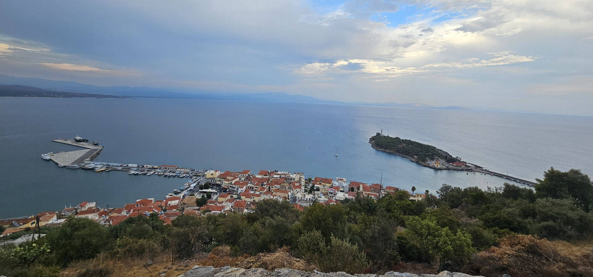 Sea view land plot hillside in Gythio - GrGY766