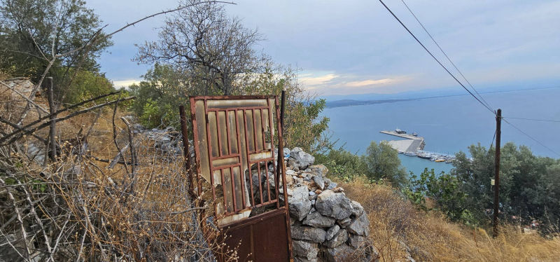 Sea view land plot hillside in Gythio - GrGY766