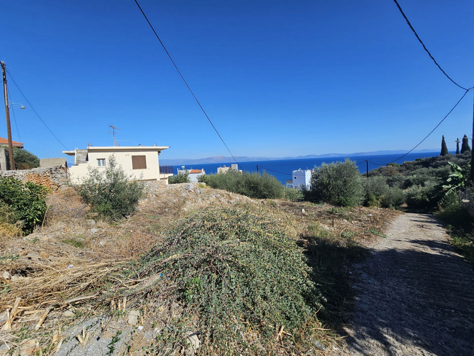 Sea view building plot in Mavrovouni near Gythio town  - GrMAV668  - GrMAV668