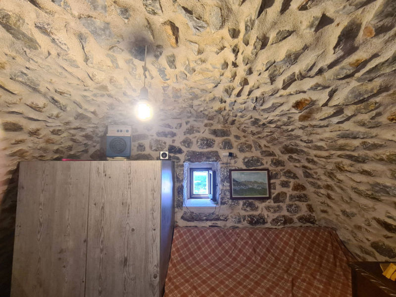 Traditional semi detached village stone house in the Laconian Mani - HaALK723