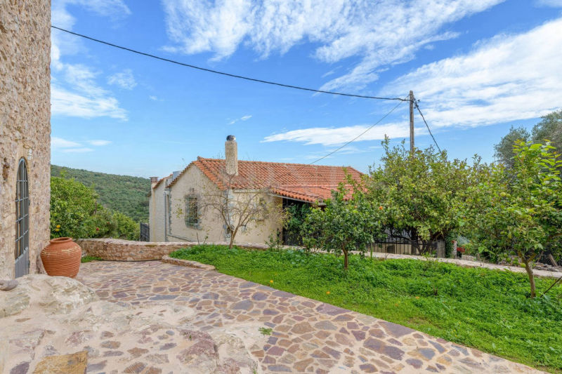 Renovated stone tower in a Mani village  - SoSKT709