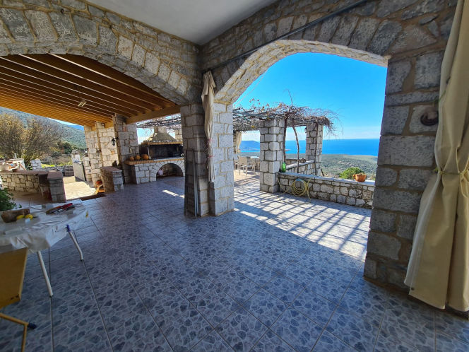 Meerblick-Steinhaus in der Mani mit Großgrund - HaVAM677