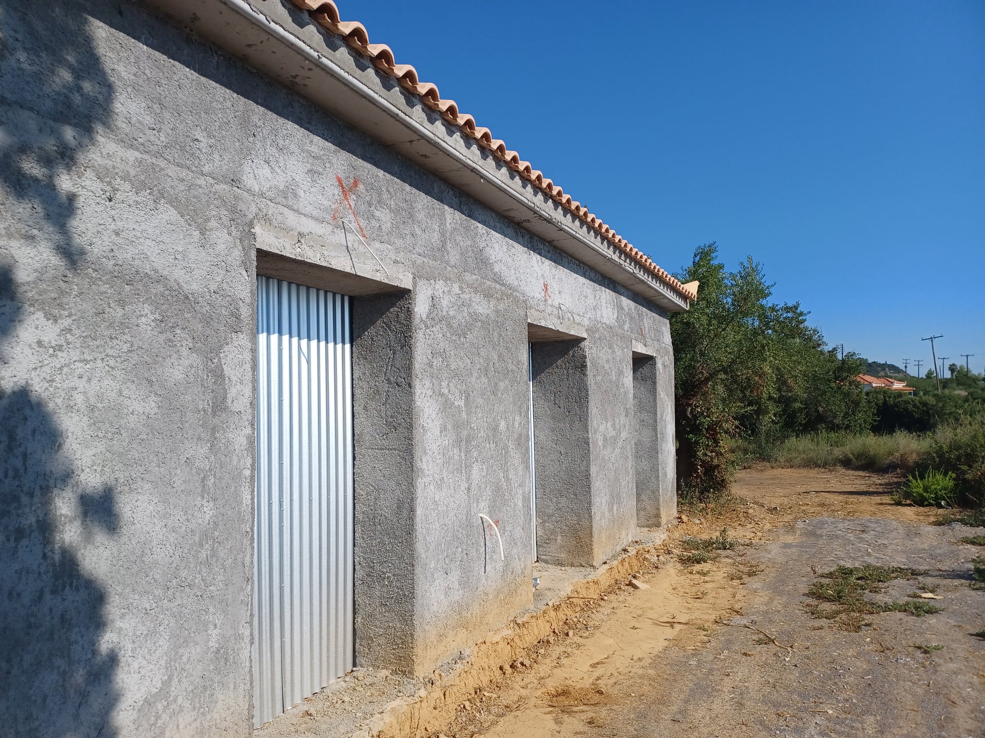 Single-story sea front house in shell condition in Messinia - HaKOR780