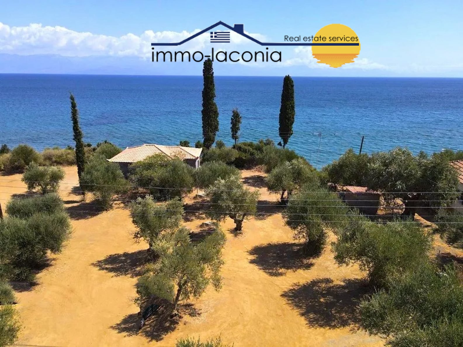 Single-story sea front house in shell condition in Messenia - HaKOR790