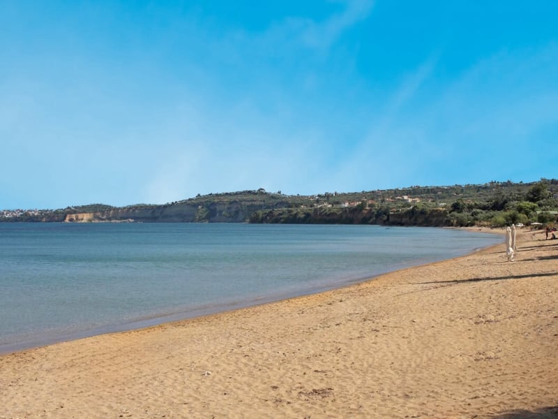 Single-story sea front house in shell condition in Messinia - HaKOR780