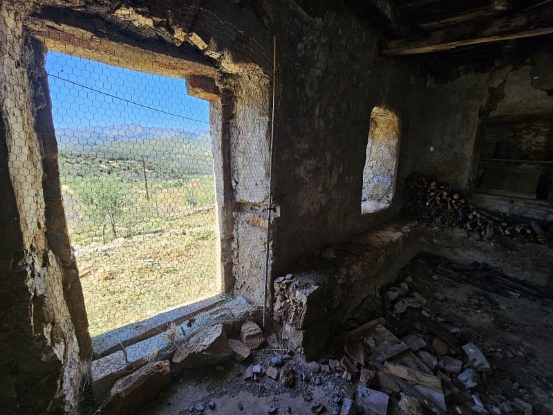The old house for restoration from inside