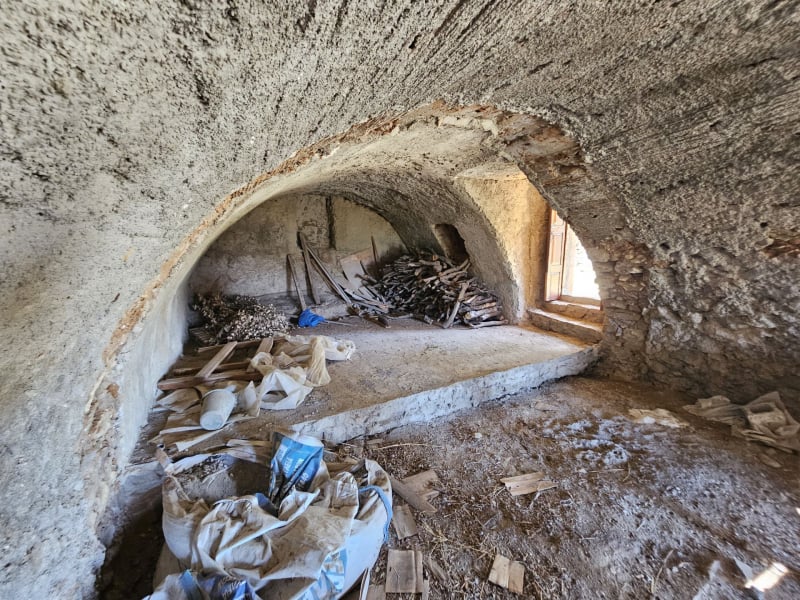 The old house for restoration from inside (the ground floor)