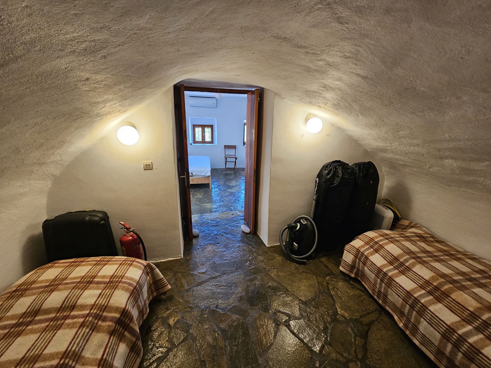 The second bedroom on the ground floor of the renovated house