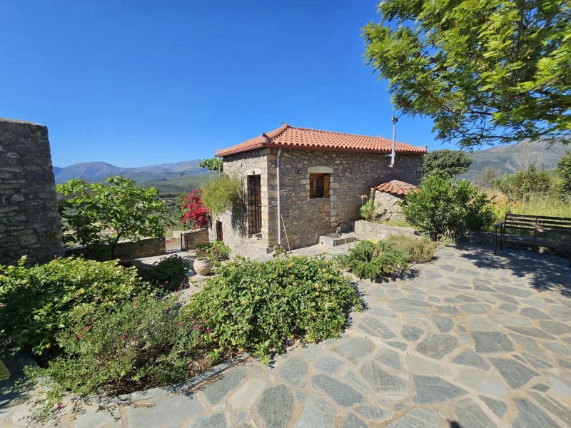 The renovated stone house