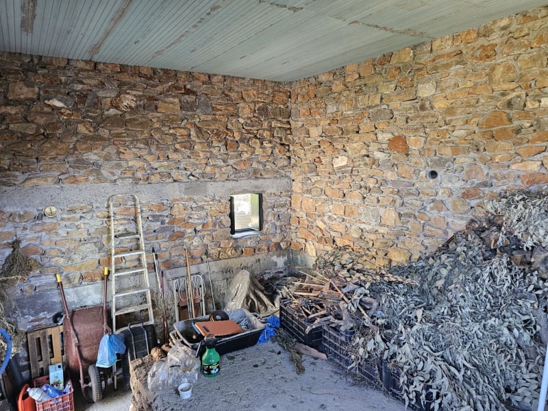 The semi-renovated house from inside
