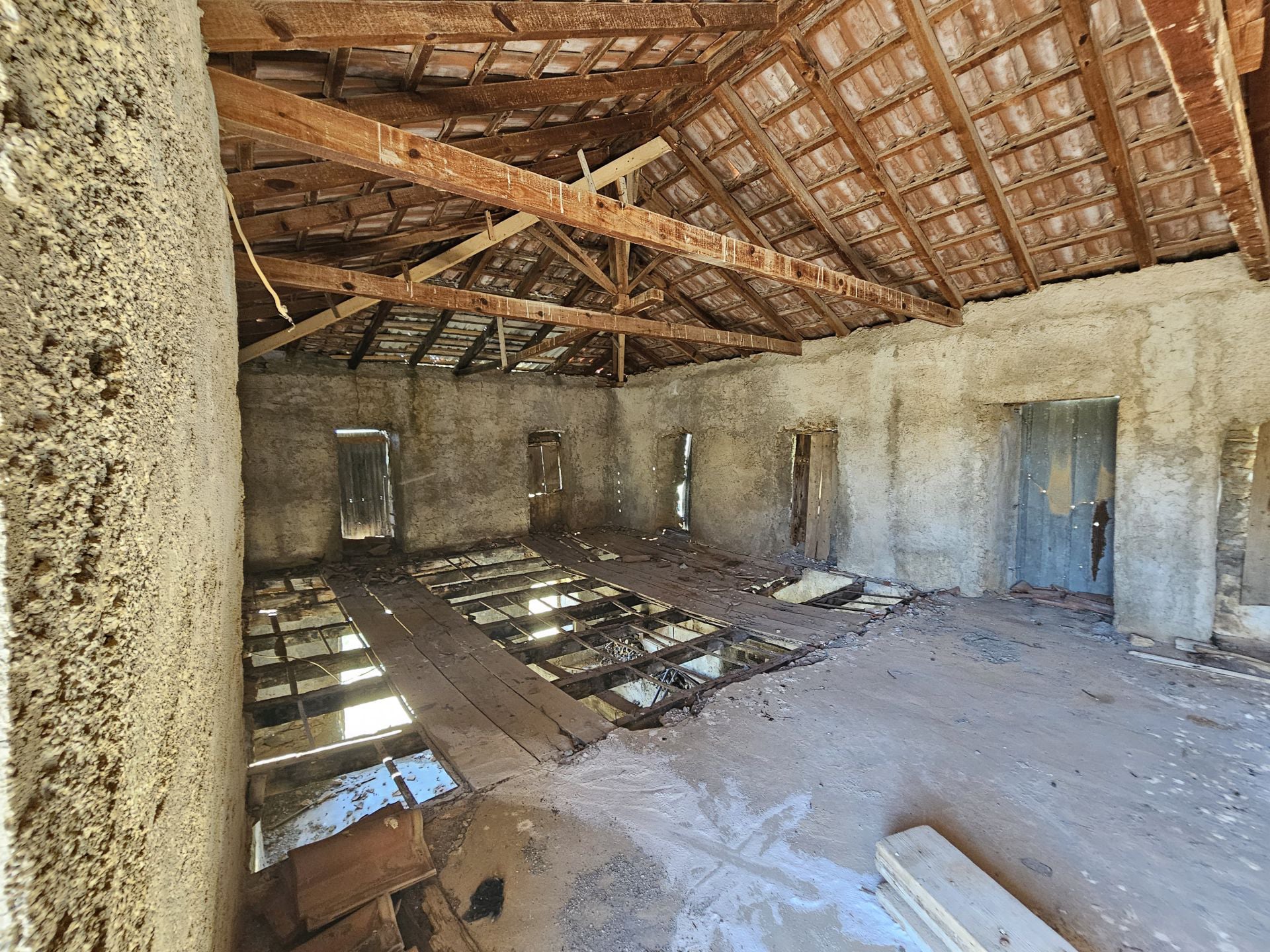 The old house for restoration from inside (the upper floor)