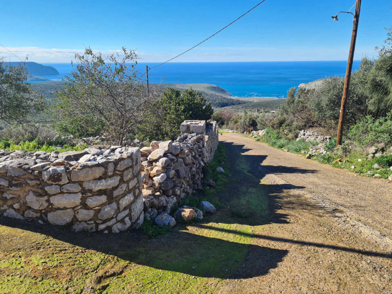 Hillside sea view house of natural stone in the Laconian Mani - HaVAM677