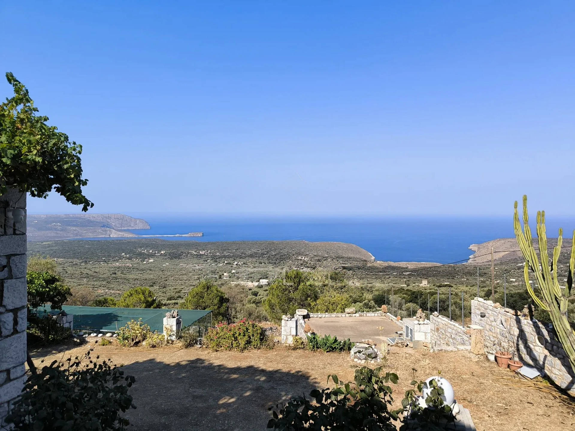 Hillside sea view house of natural stone in the Laconian Mani - HaVAM677