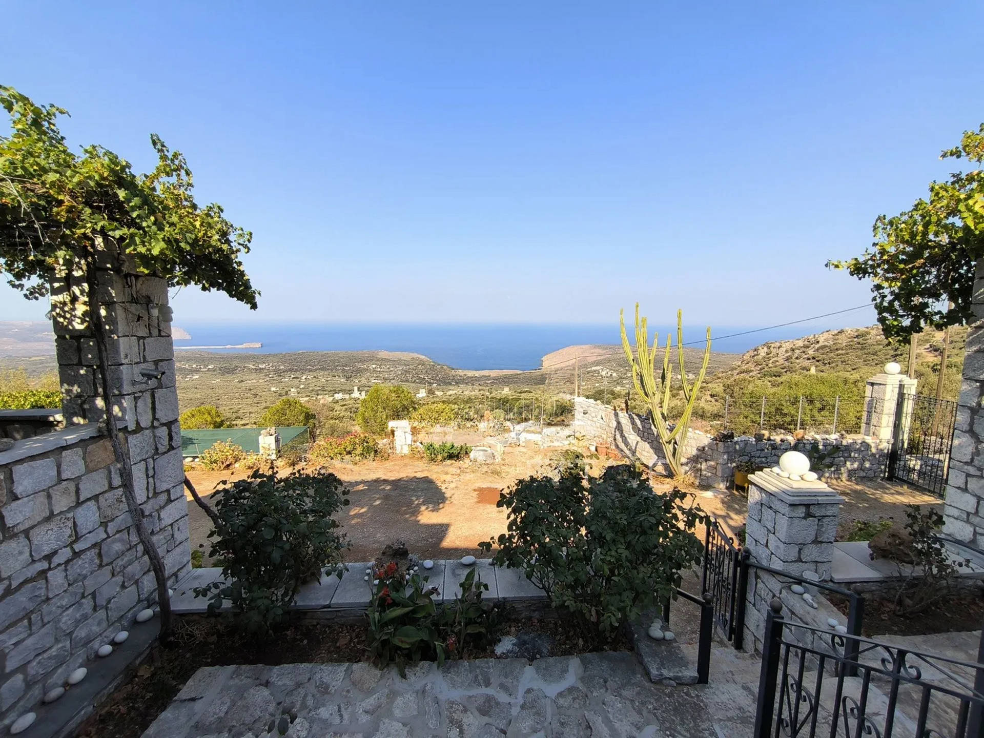 Hillside sea view house of natural stone in the Laconian Mani - HaVAM677