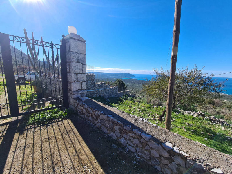 Hillside sea view house of natural stone in the Laconian Mani - HaVAM677