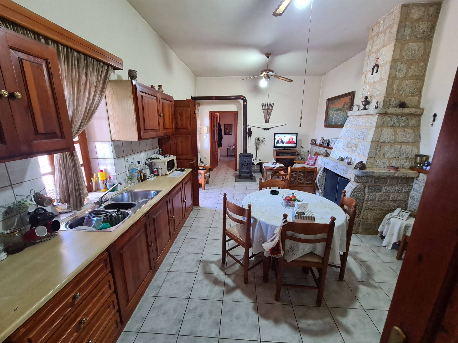 Hillside sea view house of natural stone in the Laconian Mani - HaVAM677