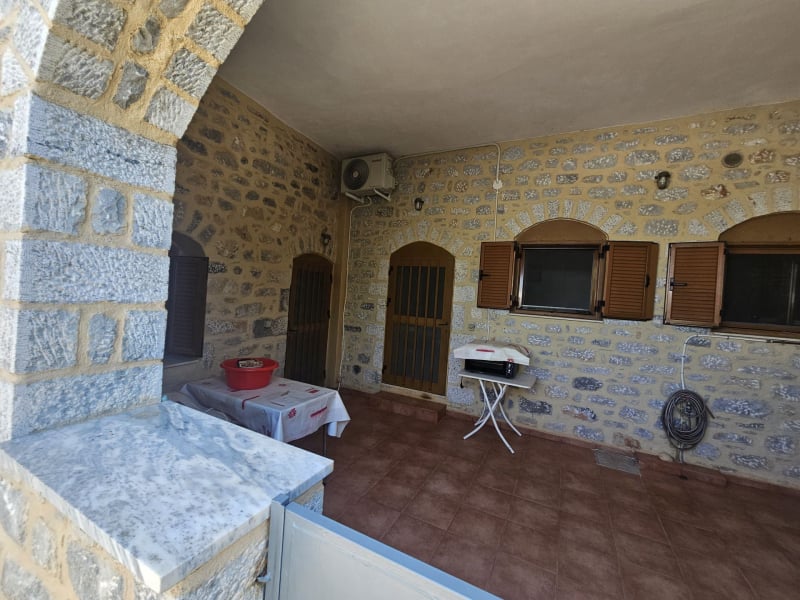 Hillside sea view house of natural stone in the Laconian Mani - HaVAM795