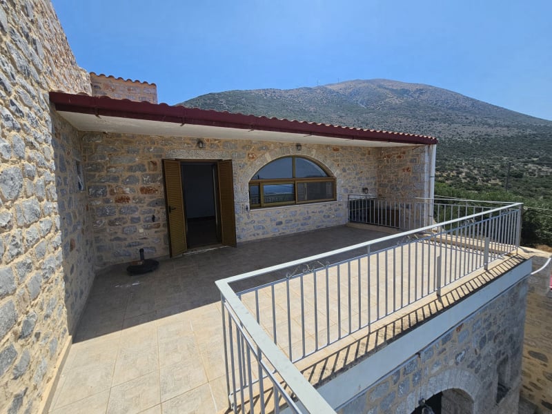 Hillside sea view house of natural stone in the Laconian Mani - HaVAM795