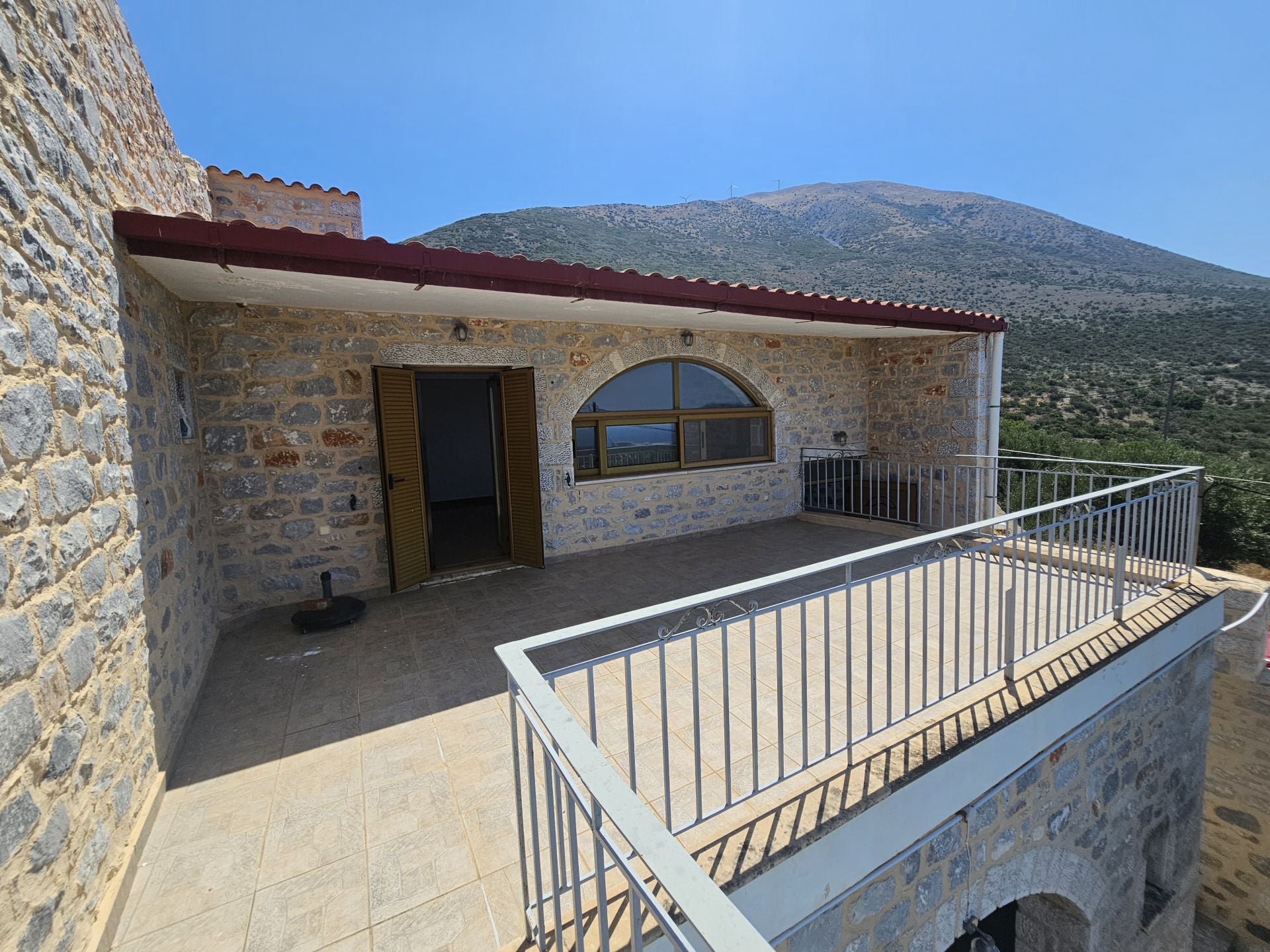 Hillside sea view house of natural stone in the Laconian Mani - HaVAM795