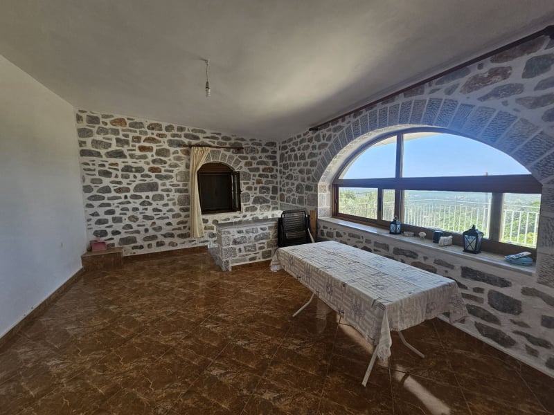 Hillside sea view house of natural stone in the Laconian Mani - HaVAM795
