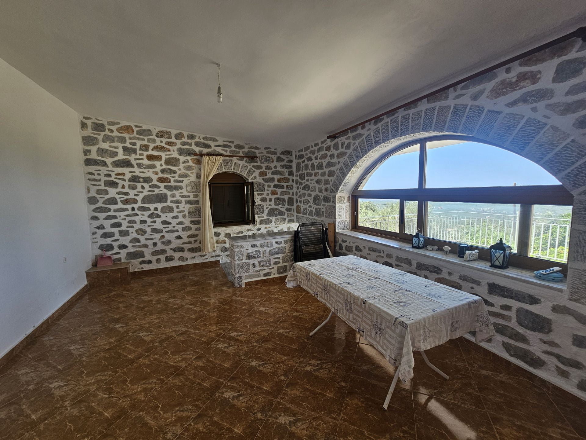 Hillside sea view house of natural stone in the Laconian Mani - HaVAM795