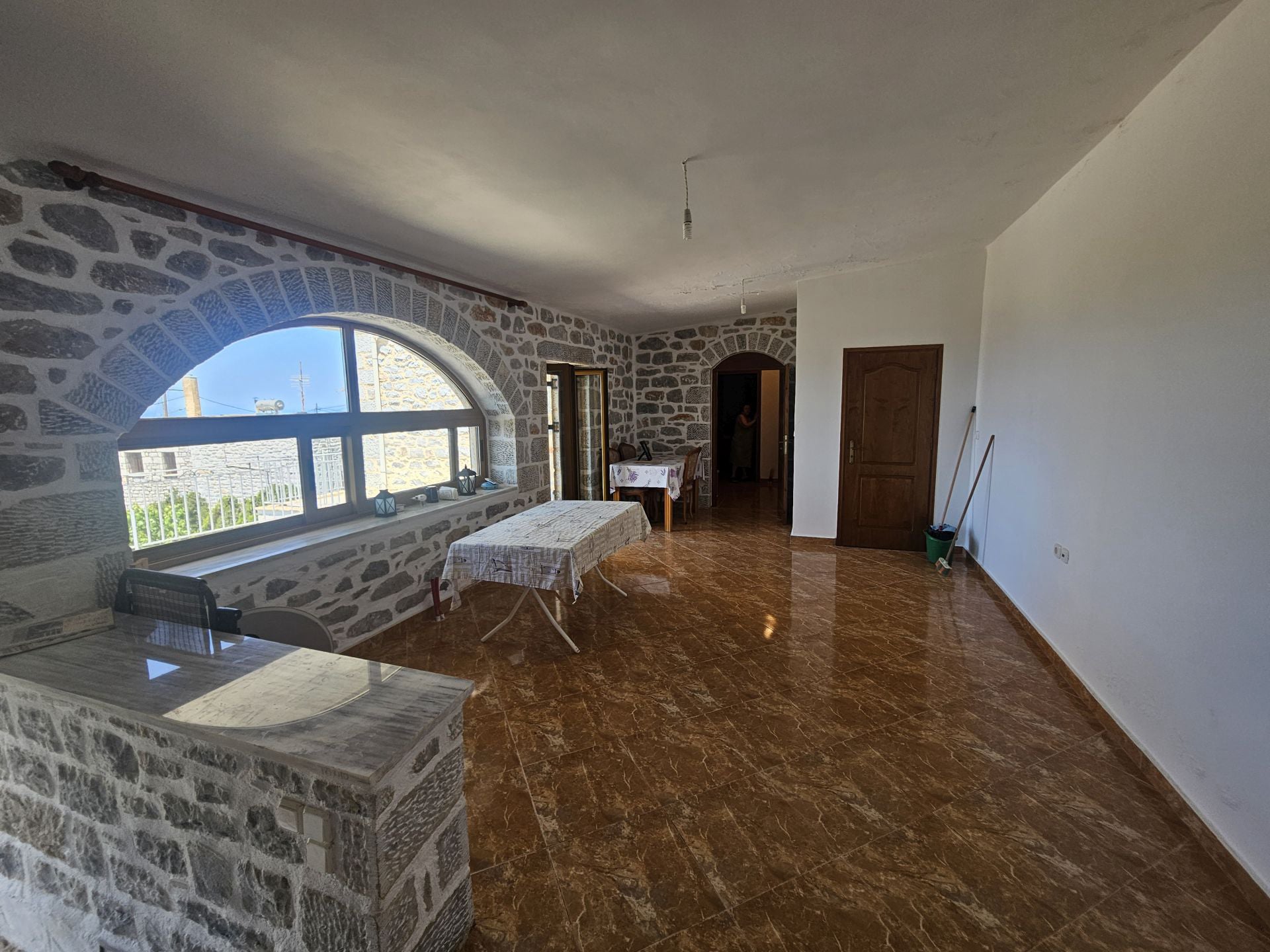 Hillside sea view house of natural stone in the Laconian Mani - HaVAM795