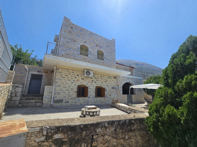 Hillside sea view house of natural stone in the Laconian Mani - HaVAM795