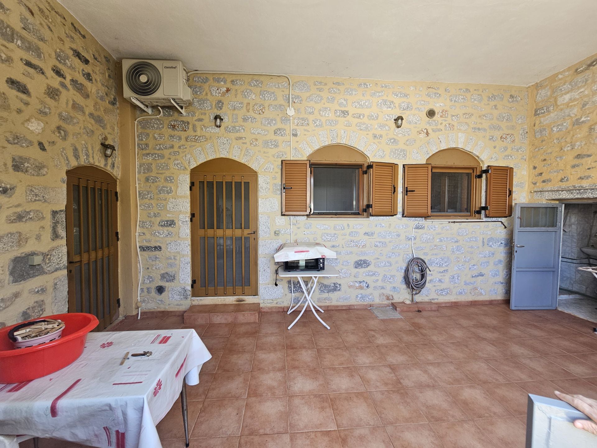 Hillside sea view house of natural stone in the Laconian Mani - HaVAM795