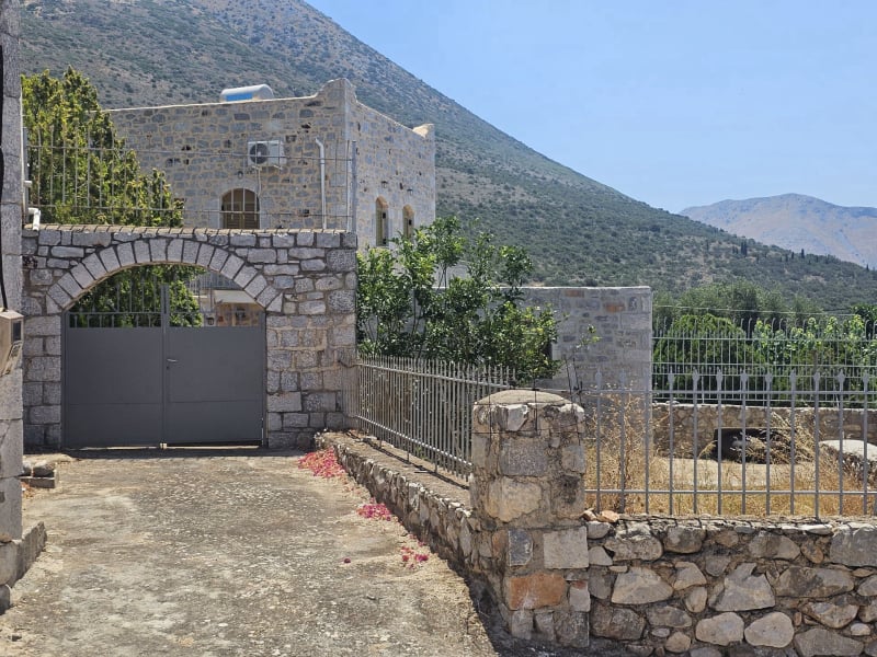 Hillside sea view house of natural stone in the Laconian Mani - HaVAM795