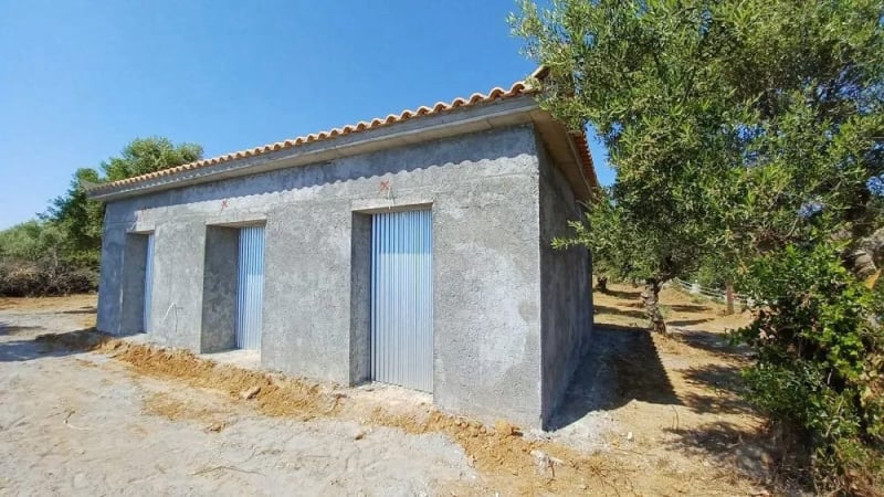 Single-story sea front house in shell condition in Messinia - HaKOR790