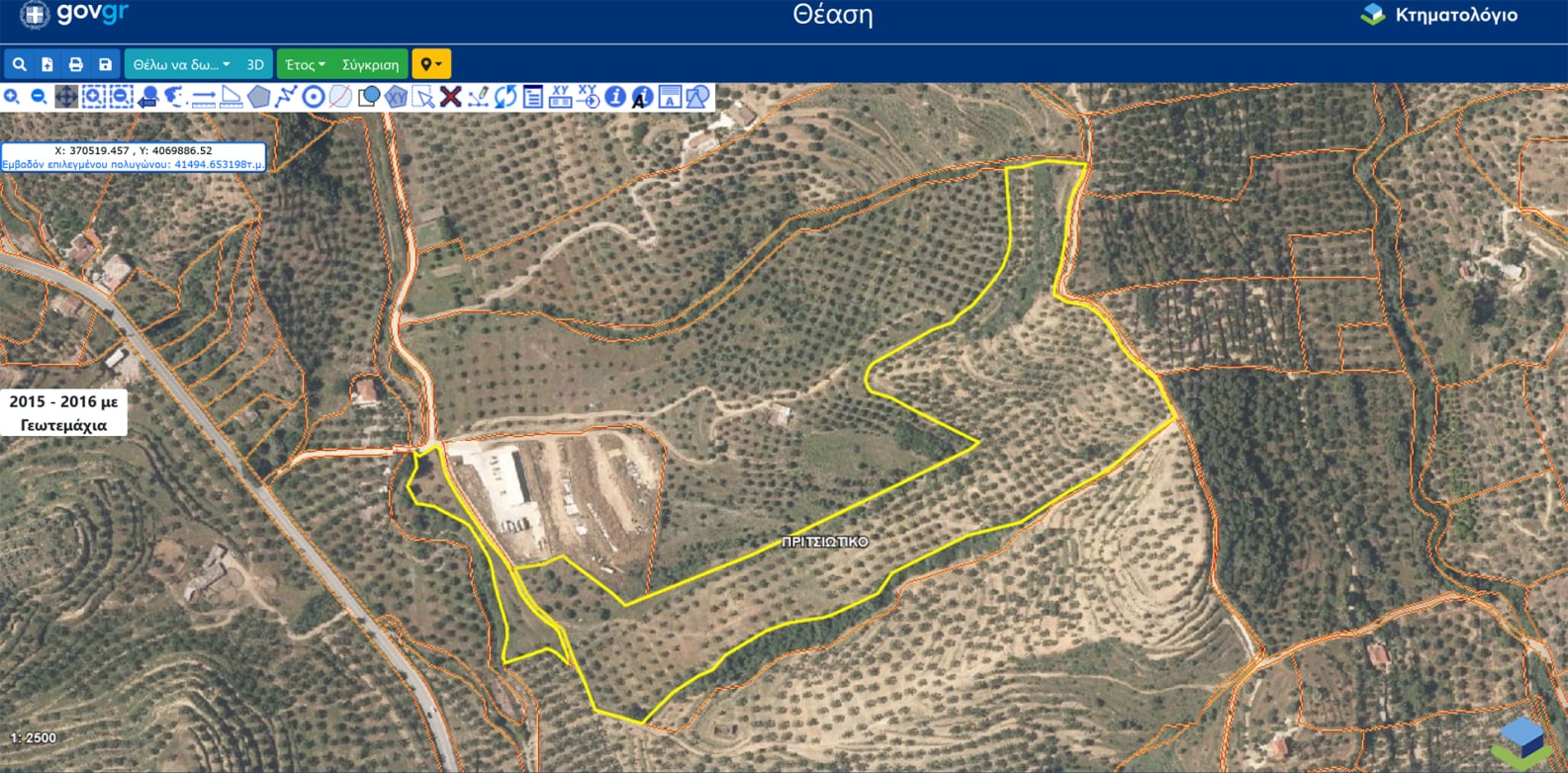 Agricultural land plot with olive trees near Gythio - LaGyPR791